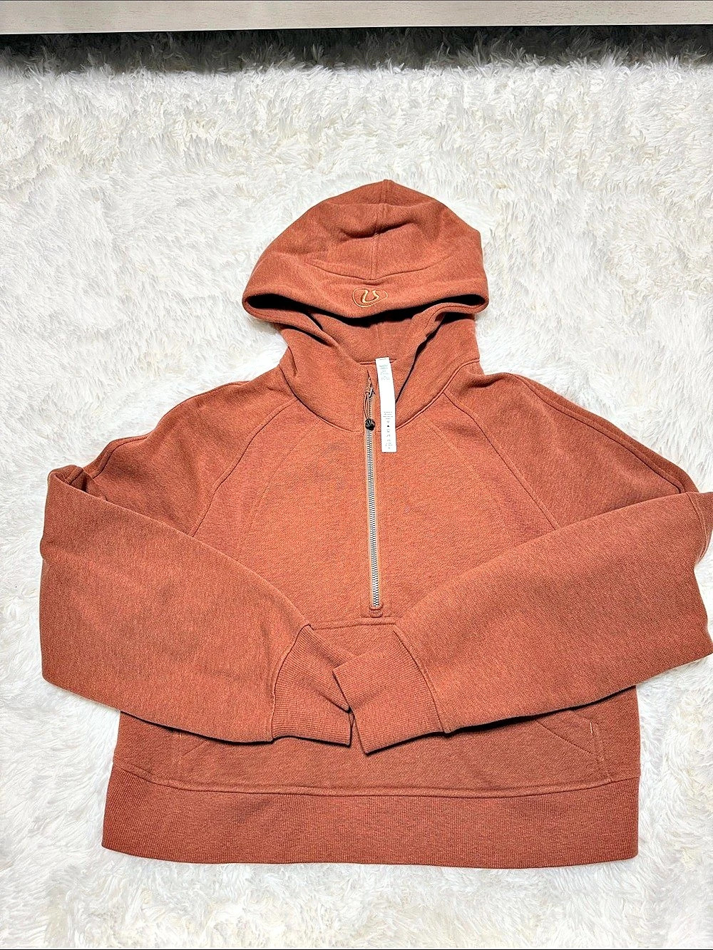 lululemon Scuba Oversized Half-Zip Hoodie Brown XS/S